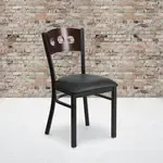 Flash Furniture XU-DG-6Y2B-WAL-BLKV-GG, Restaurant Chairs