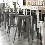 Flash Furniture XU-DG-TP001B-30-PL1G-GG, Restaurant Barstools