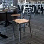 Flash Furniture XU-DG694BLAD-CLR-NATW-GG, Restaurant Chairs