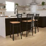 Flash Furniture XU-DG697BLAD-BAR-NATW-GG, Restaurant Barstools