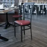 Flash Furniture XU-DG6Q3BWIN-BURV-GG, Restaurant Chairs