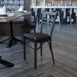 Flash Furniture XU-DG6Q6B1LAD-BLKV-GG, Restaurant Chairs