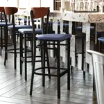 Flash Furniture XU-DG6V6BLV-WAL-GG, Restaurant Barstools