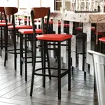 Flash Furniture XU-DG6V6RDV-WAL-GG, Restaurant Barstools