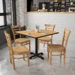 Flash Furniture XU-DGW0005LAD-NAT-GG, Restaurant Chairs