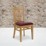 Flash Furniture XU-DGW0008VRT-NAT-BURV-GG, Restaurant Chairs