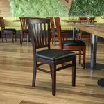 Flash Furniture XU-DGW0008VRT-WAL-BLKV-GG, Restaurant Chairs