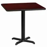 Flash Furniture XU-MAHTB-2424-T2222-GG, Restaurant Tables