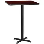Flash Furniture XU-MAHTB-2424-T2222B-GG, Restaurant Tables