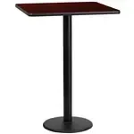 Flash Furniture XU-MAHTB-2424-TR18B-GG, Restaurant Tables