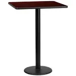 Flash Furniture XU-MAHTB-3030-TR18B-GG, Restaurant Tables