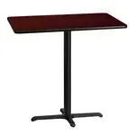 Flash Furniture XU-MAHTB-3042-T2230B-GG, Restaurant Tables