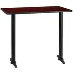 Flash Furniture XU-MAHTB-3048-T0522B-GG, Restaurant Tables