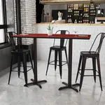 Flash Furniture XU-MAHTB-3060-T2222B-GG, Restaurant Tables