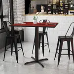 Flash Furniture XU-MAHTB-4242-T3333B-GG, Restaurant Tables
