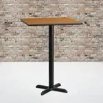 Flash Furniture XU-NATTB-3030-T2222B-GG, Restaurant Tables