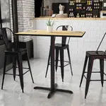 Flash Furniture XU-NATTB-3042-T2230B-GG, Restaurant Tables