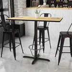Flash Furniture XU-NATTB-3048-T2230B-3CFR-GG, Restaurant Tables