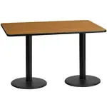 Flash Furniture XU-NATTB-3060-TR18-GG, Restaurant Tables