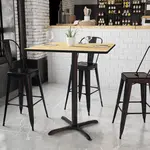 Flash Furniture XU-NATTB-3636-T3030B-GG, Restaurant Tables