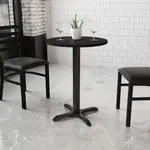 Flash Furniture XU-RD-24-BLKTB-T2222-GG, Restaurant Tables