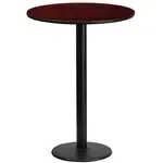 Flash Furniture XU-RD-24-MAHTB-TR18B-GG, Restaurant Tables