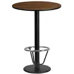 Flash Furniture XU-RD-24-WALTB-TR18B-3CFR-GG, Restaurant Tables