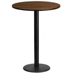 Flash Furniture XU-RD-24-WALTB-TR18B-GG, Restaurant Tables