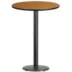 Flash Furniture XU-RD-30-NATTB-TR18B-GG, Restaurant Tables