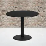 Flash Furniture XU-RD-36-BLKTB-TR24-GG, Restaurant Tables