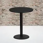 Flash Furniture XU-RD-36-BLKTB-TR24B-GG, Restaurant Tables