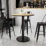 Flash Furniture XU-RD-36-NATTB-TR24B-GG, Restaurant Tables
