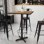 Flash Furniture XU-WALTB-3030-T2222B-3CFR-GG, Restaurant Tables