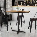 Flash Furniture XU-WALTB-3042-T2230B-GG, Restaurant Tables