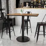 Flash Furniture XU-WALTB-3048-TR24B-GG, Restaurant Tables
