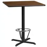 Flash Furniture XU-WALTB-3636-T3030B-3CFR-GG, Restaurant Tables