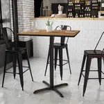 Flash Furniture XU-WALTB-3636-T3030B-GG, Restaurant Tables
