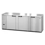Hoshizaki BB95-S, Bar Refrigerator, 3 Swinging Glass Doors