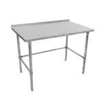John Boos ST6R1.5-2460GBK, Work Table,  54" - 62", Stainless Steel Top