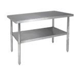 Klingers Trading 16GA-AST2460, Work Table,  54" - 62", Stainless Steel Top