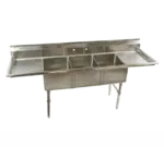 Klingers Trading ECS32D, Sink, (3) Three Compartment