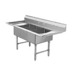 Klingers Trading ECS3SM2D, Sink, (3) Three Compartment