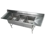 Klingers Trading EIT32D18DB, Sink, (3) Three Compartment