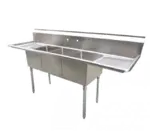Serv-Ware D3CWP18182-18, Sink, (3) Three Compartment