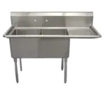 Serv-Ware E2CWP1818R-18, Sink, (2) Two Compartment