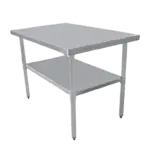 Serv-Ware T2436CWP-4, Work Table,  36" - 38", Stainless Steel Top