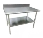 Serv-Ware , T3060CWP-16BS, Work Table,  54" - 62", Stainless Steel Top