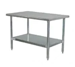 Serv-Ware , T3060CWP-3, Work Table,  54" - 62", Stainless Steel Top