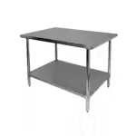 Thunder Group SLWT43048F, Work Table,  40" - 48", Stainless Steel Top