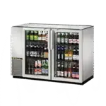 True Manufacturing TBB24-48-2G-Z1-BST-S-1, Back Bar Cabinet, Refrigerated